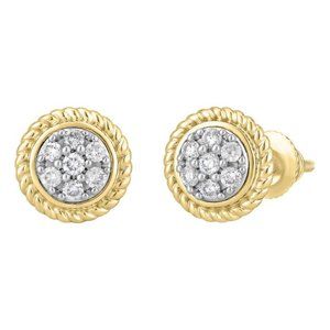 14k Gold 0.20 ct Diamond Stud Earrings